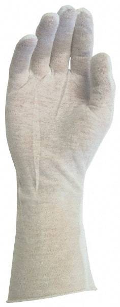 PRO-SAFE - Size Universal Cotton General Protection Work Gloves - For Inspection, Uncoated, Slip-On Cuff, Full Fingered, White, Paired - Americas Industrial Supply