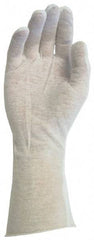 PRO-SAFE - Size Universal Cotton General Protection Work Gloves - For Inspection, Uncoated, Slip-On Cuff, Full Fingered, White, Paired - Americas Industrial Supply