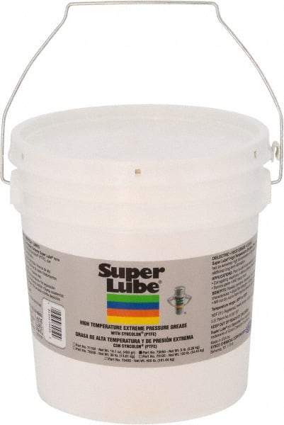 Synco Chemical - 5 Lb Pail Synthetic Extreme Pressure Grease - Translucent White, Extreme Pressure, Food Grade & High Temperature, 475°F Max Temp, NLGIG 2, - Americas Industrial Supply
