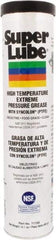 Synco Chemical - 400 g Cartridge Synthetic Extreme Pressure Grease - Translucent White, Extreme Pressure, Food Grade & High Temperature, 475°F Max Temp, NLGIG 2, - Americas Industrial Supply