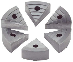 Value Collection - 2" Chuck Capacity, JF Attachment, Round Soft Lathe Chuck Jaw - 6 Jaws, Steel - Americas Industrial Supply