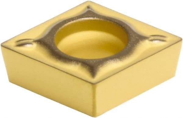 Sumitomo - CCMT32.52 ESU Grade AC610M Carbide Turning Insert - Al2O3 Finish, 80° Diamond, 3/8" Inscr Circle, 5/32" Thick, 1/32" Corner Radius - Americas Industrial Supply