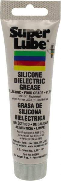 Synco Chemical - 3 oz Tube Silicone General Purpose Grease - Translucent White, Food Grade, 500°F Max Temp, NLGIG 2, - Americas Industrial Supply