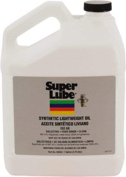 Synco Chemical - 1 Gal Bottle Synthetic Multi-Purpose Oil - -40500°F, SAE 80W, ISO 68, 350 SUS at 40°C, Food Grade - Americas Industrial Supply