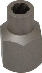 Irwin Hanson - 3/8" Drive Reverse Spiral Flute Hex Bolt Remover - 1/4" Hex, 2" OAL - Americas Industrial Supply