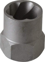 Irwin Hanson - 3/8" Drive Reverse Spiral Flute Hex Bolt Remover - 5/8" Hex, 2" OAL - Americas Industrial Supply
