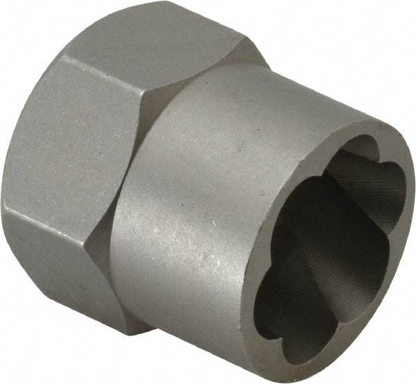 Irwin Hanson - 3/8" Drive Reverse Spiral Flute Hex Bolt Remover - 11/16" Hex, 2" OAL - Americas Industrial Supply