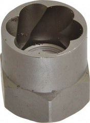 Irwin Hanson - 3/8" Drive Reverse Spiral Flute Hex Bolt Remover - 3/4" Hex, 2" OAL - Americas Industrial Supply