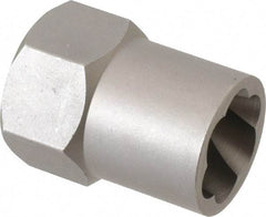 Irwin Hanson - 1/2" Drive Reverse Spiral Flute Hex Bolt Remover - 13/16" Hex, 2" OAL - Americas Industrial Supply