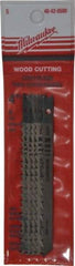 Milwaukee Tool - 4" Long, 6 Teeth per Inch, High Carbon Steel Jig Saw Blade - Toothed Edge, 0.2813" Wide x 0.043" Thick, U-Shank - Americas Industrial Supply