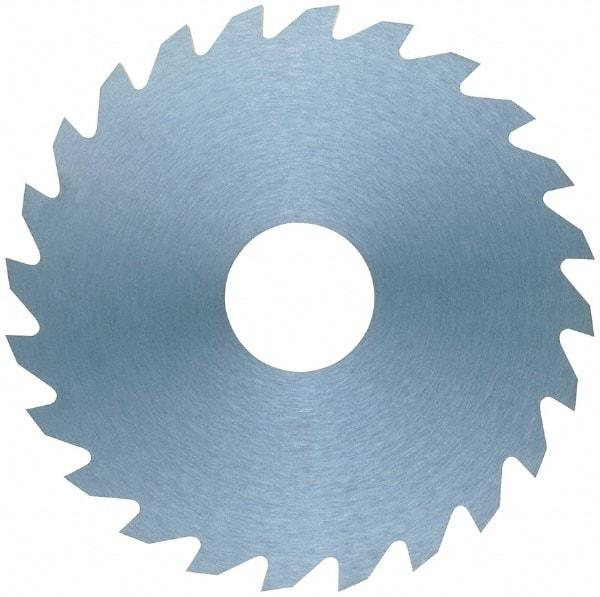 RobbJack - 4" Diam x 0.006" Blade Thickness x 1" Arbor Hole Diam, 36 Tooth Slitting and Slotting Saw - Arbor Connection, Right Hand, Uncoated, Solid Carbide, Concave Ground - Americas Industrial Supply