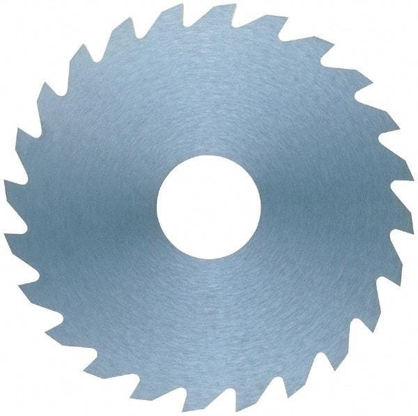 RobbJack - 3" Diam x 0.0156" Blade Thickness x 1" Arbor Hole Diam, 30 Tooth Slitting and Slotting Saw - Arbor Connection, Right Hand, Uncoated, Solid Carbide, Concave Ground - Americas Industrial Supply