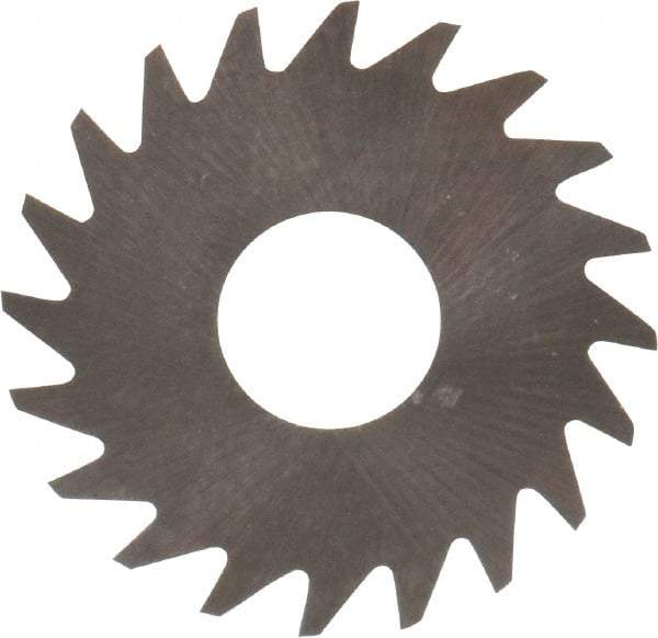 RobbJack - 3/4" Diam x 0.004" Blade Thickness x 1/4" Arbor Hole Diam, 20 Tooth Slitting and Slotting Saw - Arbor Connection, Right Hand, Uncoated, Solid Carbide, Concave Ground - Americas Industrial Supply