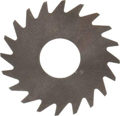 RobbJack - 3/4" Diam x 0.004" Blade Thickness x 1/4" Arbor Hole Diam, 20 Tooth Slitting and Slotting Saw - Arbor Connection, Right Hand, Uncoated, Solid Carbide, Concave Ground - Americas Industrial Supply