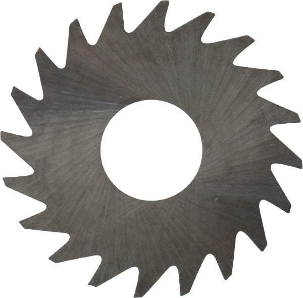 RobbJack - 3/4" Diam x 0.01" Blade Thickness x 1/4" Arbor Hole Diam, 20 Tooth Slitting and Slotting Saw - Arbor Connection, Right Hand, Uncoated, Solid Carbide, Concave Ground - Americas Industrial Supply