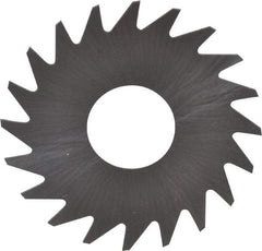 RobbJack - 3/4" Diam x 0.012" Blade Thickness x 1/4" Arbor Hole Diam, 20 Tooth Slitting and Slotting Saw - Arbor Connection, Right Hand, Uncoated, Solid Carbide, Concave Ground - Americas Industrial Supply