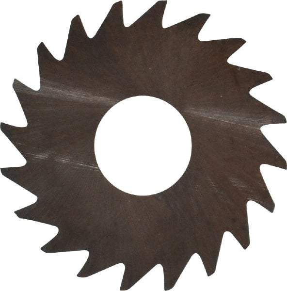 RobbJack - 3/4" Diam x 0.0156" Blade Thickness x 1/4" Arbor Hole Diam, 20 Tooth Slitting and Slotting Saw - Arbor Connection, Right Hand, Uncoated, Solid Carbide, Concave Ground - Americas Industrial Supply