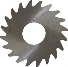 RobbJack - 3/4" Diam x 0.018" Blade Thickness x 1/4" Arbor Hole Diam, 20 Tooth Slitting and Slotting Saw - Arbor Connection, Right Hand, Uncoated, Solid Carbide, Concave Ground - Americas Industrial Supply