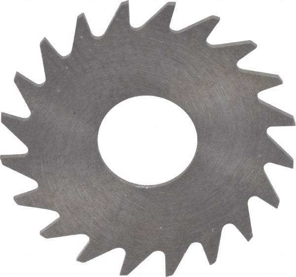 RobbJack - 3/4" Diam x 0.023" Blade Thickness x 1/4" Arbor Hole Diam, 20 Tooth Slitting and Slotting Saw - Arbor Connection, Right Hand, Uncoated, Solid Carbide, Concave Ground - Americas Industrial Supply