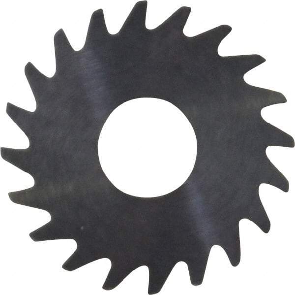 RobbJack - 3/4" Diam x 0.028" Blade Thickness x 1/4" Arbor Hole Diam, 20 Tooth Slitting and Slotting Saw - Arbor Connection, Right Hand, Uncoated, Solid Carbide, Concave Ground - Americas Industrial Supply