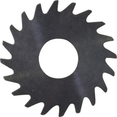 RobbJack - 3/4" Diam x 0.028" Blade Thickness x 1/4" Arbor Hole Diam, 20 Tooth Slitting and Slotting Saw - Arbor Connection, Right Hand, Uncoated, Solid Carbide, Concave Ground - Americas Industrial Supply