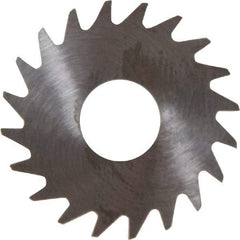 RobbJack - 3/4" Diam x 0.04" Blade Thickness x 1/4" Arbor Hole Diam, 20 Tooth Slitting and Slotting Saw - Arbor Connection, Right Hand, Uncoated, Solid Carbide, Concave Ground - Americas Industrial Supply