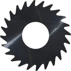 RobbJack - 1" Diam x 0.004" Blade Thickness x 3/8" Arbor Hole Diam, 24 Tooth Slitting and Slotting Saw - Arbor Connection, Right Hand, Uncoated, Solid Carbide, Concave Ground - Americas Industrial Supply