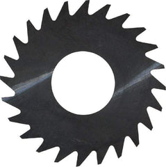 RobbJack - 1" Diam x 0.008" Blade Thickness x 3/8" Arbor Hole Diam, 24 Tooth Slitting and Slotting Saw - Arbor Connection, Right Hand, Uncoated, Solid Carbide, Concave Ground - Americas Industrial Supply