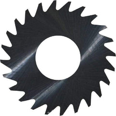 RobbJack - 1" Diam x 0.01" Blade Thickness x 3/8" Arbor Hole Diam, 24 Tooth Slitting and Slotting Saw - Arbor Connection, Right Hand, Uncoated, Solid Carbide, Concave Ground - Americas Industrial Supply