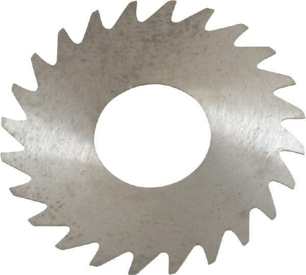 RobbJack - 1" Diam x 0.012" Blade Thickness x 3/8" Arbor Hole Diam, 24 Tooth Slitting and Slotting Saw - Arbor Connection, Right Hand, Uncoated, Solid Carbide, Concave Ground - Americas Industrial Supply