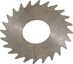 RobbJack - 1" Diam x 0.018" Blade Thickness x 3/8" Arbor Hole Diam, 24 Tooth Slitting and Slotting Saw - Arbor Connection, Right Hand, Uncoated, Solid Carbide, Concave Ground - Americas Industrial Supply