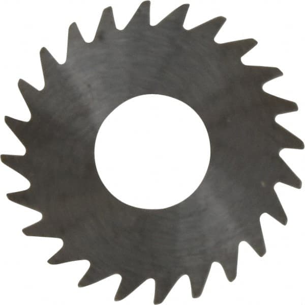 RobbJack - 1" Diam x 0.02" Blade Thickness x 3/8" Arbor Hole Diam, 24 Tooth Slitting and Slotting Saw - Arbor Connection, Right Hand, Uncoated, Solid Carbide, Concave Ground - Americas Industrial Supply