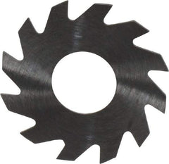 RobbJack - 1" Diam x 0.023" Blade Thickness x 3/8" Arbor Hole Diam, 12 Tooth Slitting and Slotting Saw - Arbor Connection, Right Hand, Uncoated, Solid Carbide, Concave Ground - Americas Industrial Supply