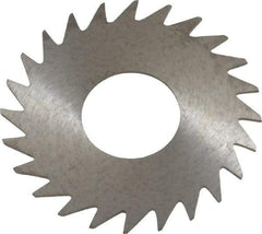 RobbJack - 1" Diam x 0.023" Blade Thickness x 3/8" Arbor Hole Diam, 24 Tooth Slitting and Slotting Saw - Arbor Connection, Right Hand, Uncoated, Solid Carbide, Concave Ground - Americas Industrial Supply