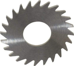 RobbJack - 1" Diam x 0.035" Blade Thickness x 3/8" Arbor Hole Diam, 24 Tooth Slitting and Slotting Saw - Arbor Connection, Right Hand, Uncoated, Solid Carbide, Concave Ground - Americas Industrial Supply