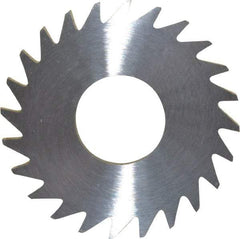 RobbJack - 1" Diam x 0.0937" Blade Thickness x 3/8" Arbor Hole Diam, 24 Tooth Slitting and Slotting Saw - Arbor Connection, Right Hand, Uncoated, Solid Carbide, Concave Ground - Americas Industrial Supply