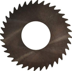 RobbJack - 1-1/4" Diam x 0.006" Blade Thickness x 1/2" Arbor Hole Diam, 36 Tooth Slitting and Slotting Saw - Arbor Connection, Right Hand, Uncoated, Solid Carbide, Concave Ground - Americas Industrial Supply