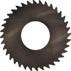 RobbJack - 1-1/4" Diam x 0.01" Blade Thickness x 1/2" Arbor Hole Diam, 36 Tooth Slitting and Slotting Saw - Arbor Connection, Right Hand, Uncoated, Solid Carbide, Concave Ground - Americas Industrial Supply