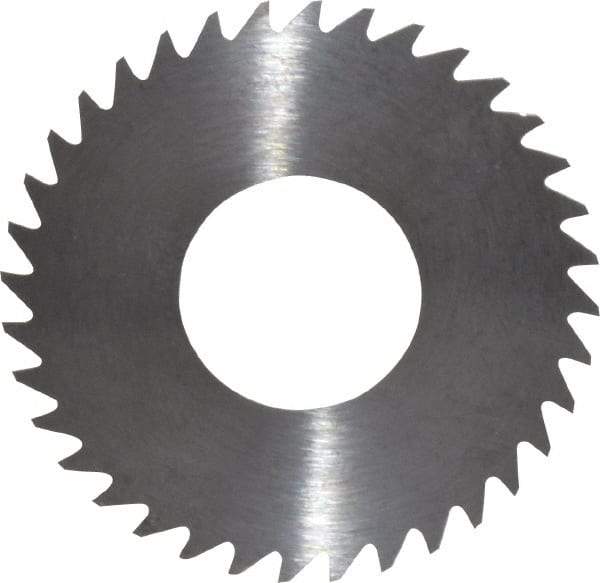 RobbJack - 1-1/4" Diam x 0.012" Blade Thickness x 1/2" Arbor Hole Diam, 36 Tooth Slitting and Slotting Saw - Arbor Connection, Right Hand, Uncoated, Solid Carbide, Concave Ground - Americas Industrial Supply