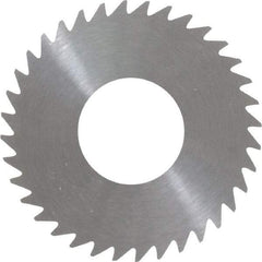 RobbJack - 1-1/4" Diam x 0.028" Blade Thickness x 1/2" Arbor Hole Diam, 36 Tooth Slitting and Slotting Saw - Arbor Connection, Right Hand, Uncoated, Solid Carbide, Concave Ground - Americas Industrial Supply