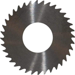 RobbJack - 1-1/4" Diam x 0.035" Blade Thickness x 1/2" Arbor Hole Diam, 36 Tooth Slitting and Slotting Saw - Arbor Connection, Right Hand, Uncoated, Solid Carbide, Concave Ground - Americas Industrial Supply