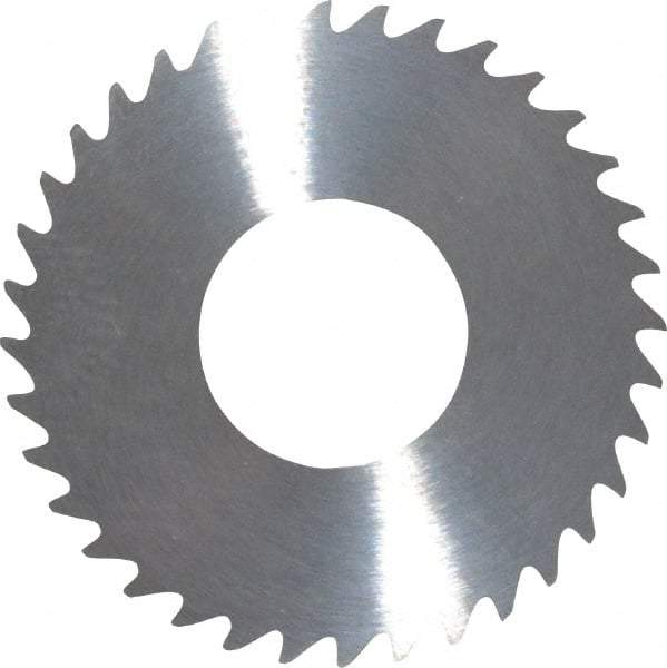 RobbJack - 1-1/4" Diam x 0.051" Blade Thickness x 1/2" Arbor Hole Diam, 36 Tooth Slitting and Slotting Saw - Arbor Connection, Right Hand, Uncoated, Solid Carbide, Concave Ground - Americas Industrial Supply