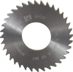 RobbJack - 1-1/4" Diam x 0.0781" Blade Thickness x 1/2" Arbor Hole Diam, 36 Tooth Slitting and Slotting Saw - Arbor Connection, Right Hand, Uncoated, Solid Carbide, Concave Ground - Americas Industrial Supply