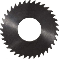 RobbJack - 1-1/4" Diam x 0.0937" Blade Thickness x 1/2" Arbor Hole Diam, 36 Tooth Slitting and Slotting Saw - Arbor Connection, Right Hand, Uncoated, Solid Carbide, Concave Ground - Americas Industrial Supply