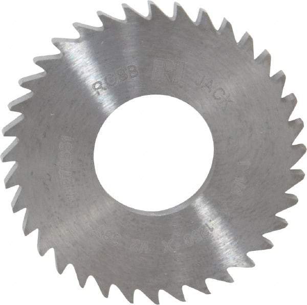 RobbJack - 1-1/4" Diam x 1/8" Blade Thickness x 1/2" Arbor Hole Diam, 36 Tooth Slitting and Slotting Saw - Arbor Connection, Right Hand, Uncoated, Solid Carbide, Concave Ground - Americas Industrial Supply