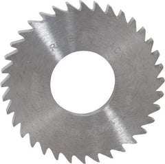 RobbJack - 1-1/4" Diam x 1/8" Blade Thickness x 1/2" Arbor Hole Diam, 36 Tooth Slitting and Slotting Saw - Arbor Connection, Right Hand, Uncoated, Solid Carbide, Concave Ground - Americas Industrial Supply