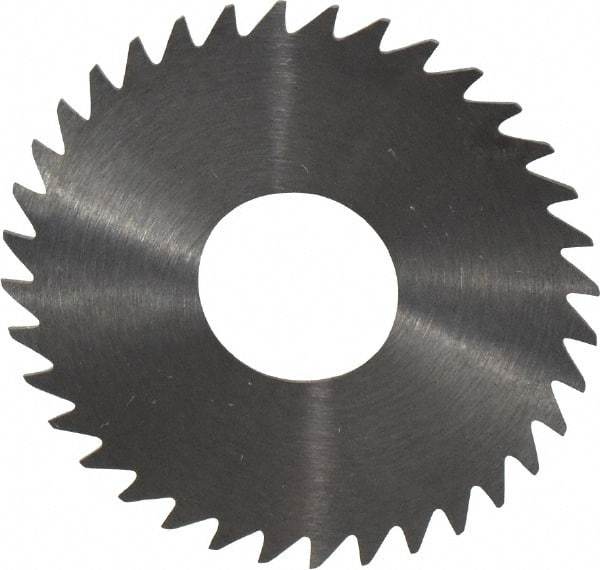 RobbJack - 1-1/2" Diam x 0.0156" Blade Thickness x 1/2" Arbor Hole Diam, 36 Tooth Slitting and Slotting Saw - Arbor Connection, Right Hand, Uncoated, Solid Carbide, Concave Ground - Americas Industrial Supply