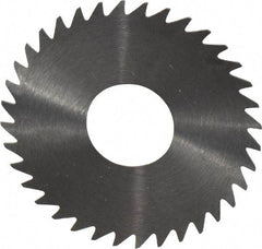 RobbJack - 1-1/2" Diam x 0.0156" Blade Thickness x 1/2" Arbor Hole Diam, 36 Tooth Slitting and Slotting Saw - Arbor Connection, Right Hand, Uncoated, Solid Carbide, Concave Ground - Americas Industrial Supply