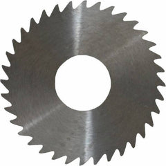 RobbJack - 1-1/2" Diam x 0.018" Blade Thickness x 1/2" Arbor Hole Diam, 36 Tooth Slitting and Slotting Saw - Arbor Connection, Right Hand, Uncoated, Solid Carbide, Concave Ground - Americas Industrial Supply