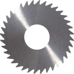 RobbJack - 1-1/2" Diam x 0.023" Blade Thickness x 1/2" Arbor Hole Diam, 36 Tooth Slitting and Slotting Saw - Arbor Connection, Right Hand, Uncoated, Solid Carbide, Concave Ground - Americas Industrial Supply